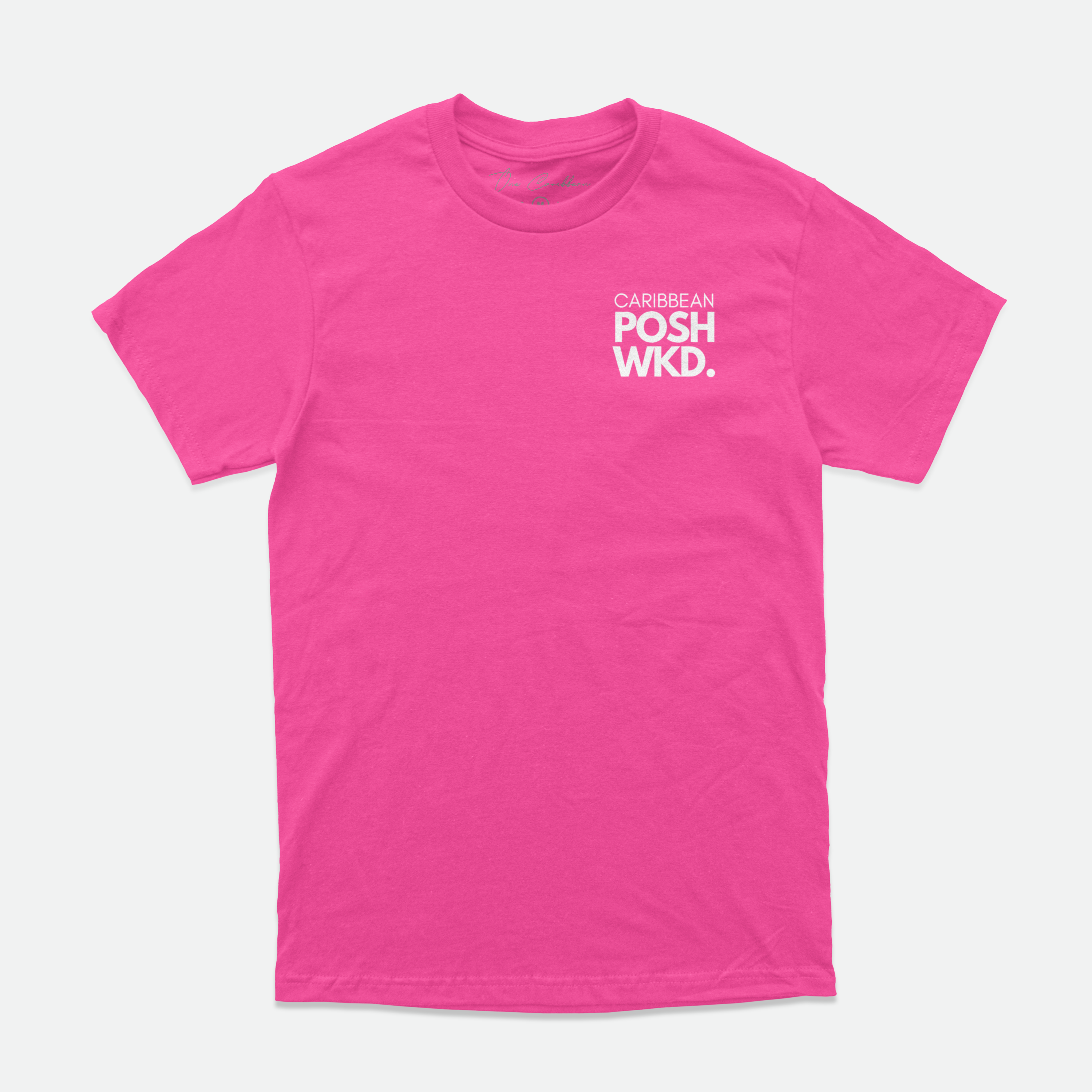THANKFUL TEES: CARIBBEAN POSH – LIMITED EDITION THANK GOD FOR CARIBBEAN WOMEN BY OCA (NEON PINK)