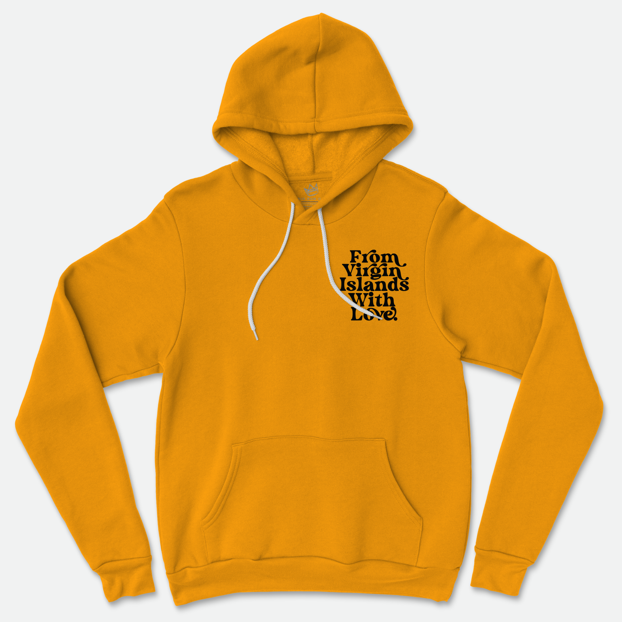 From Virgin Islands With Love Hoodie (Black Print)