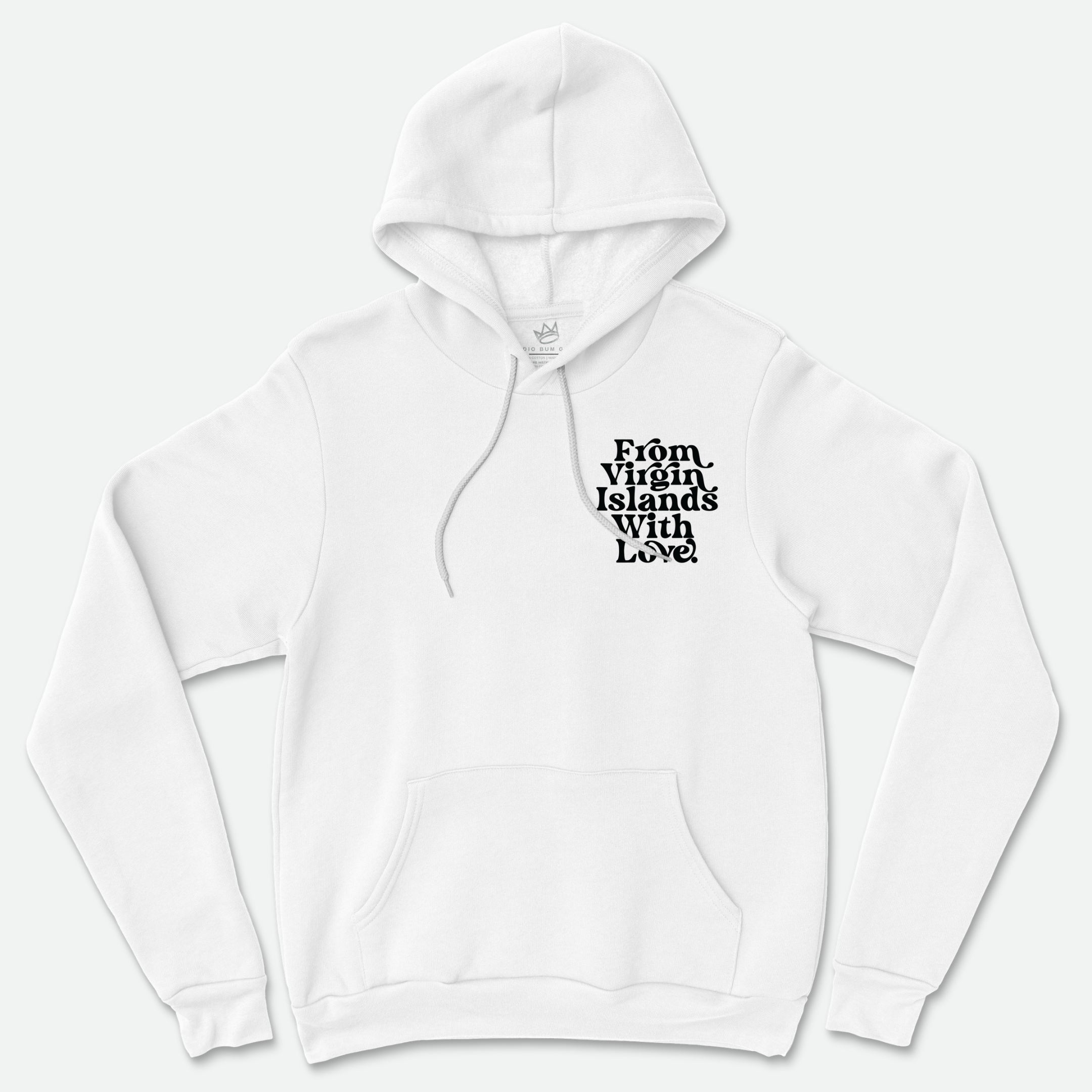 From Virgin Islands With Love Hoodie (Black Print)