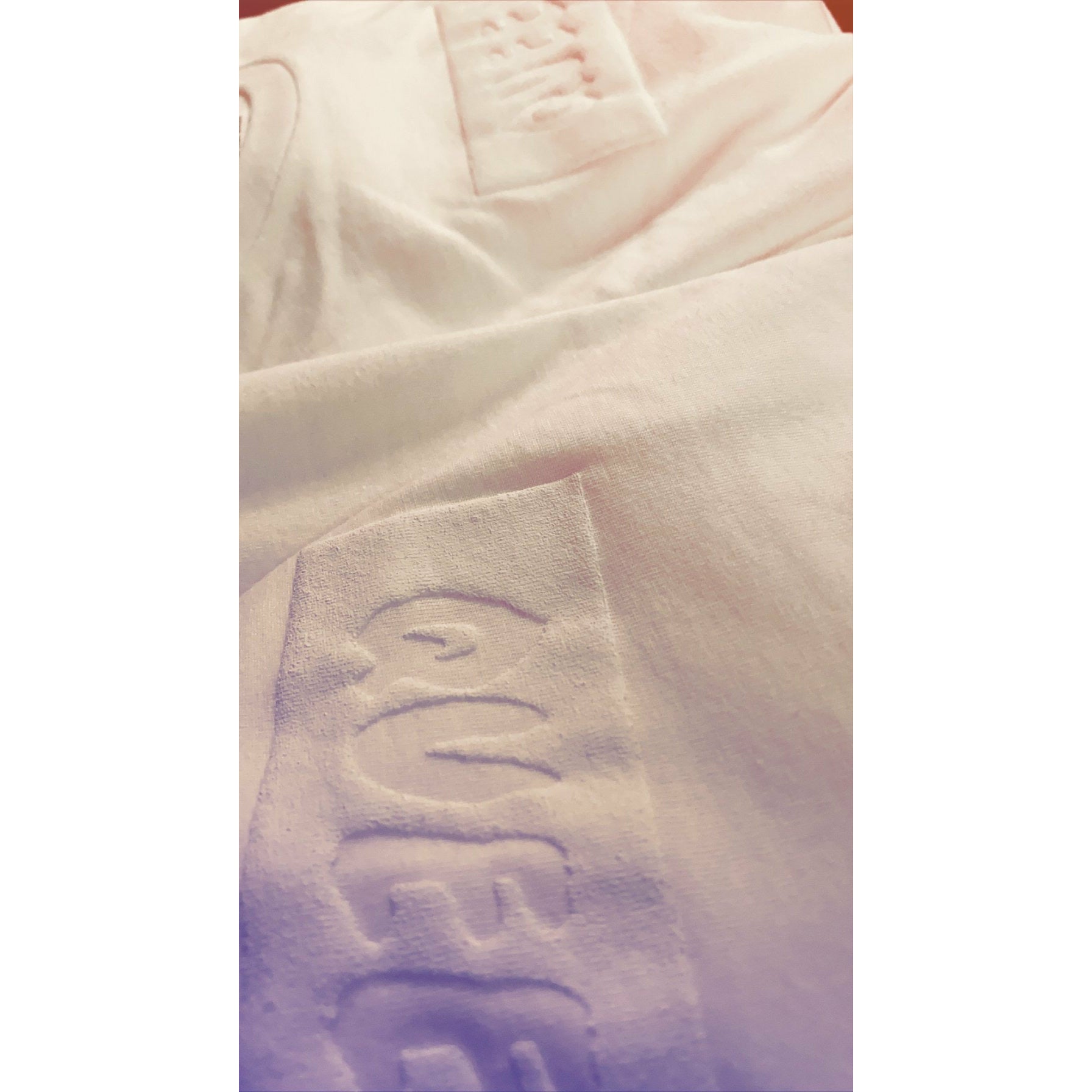 Queen Box Logo Tee (White On White)