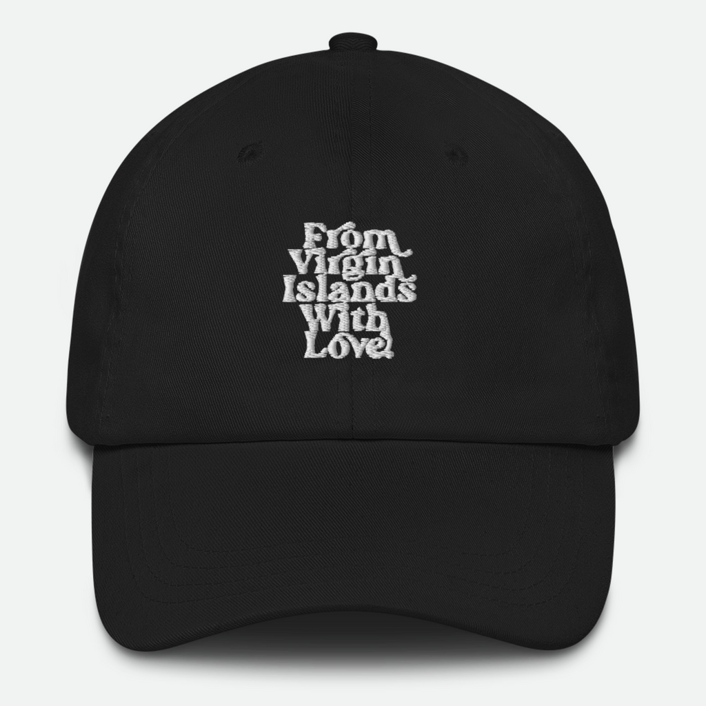From Virgin Islands With Love (White Print) Dad hat