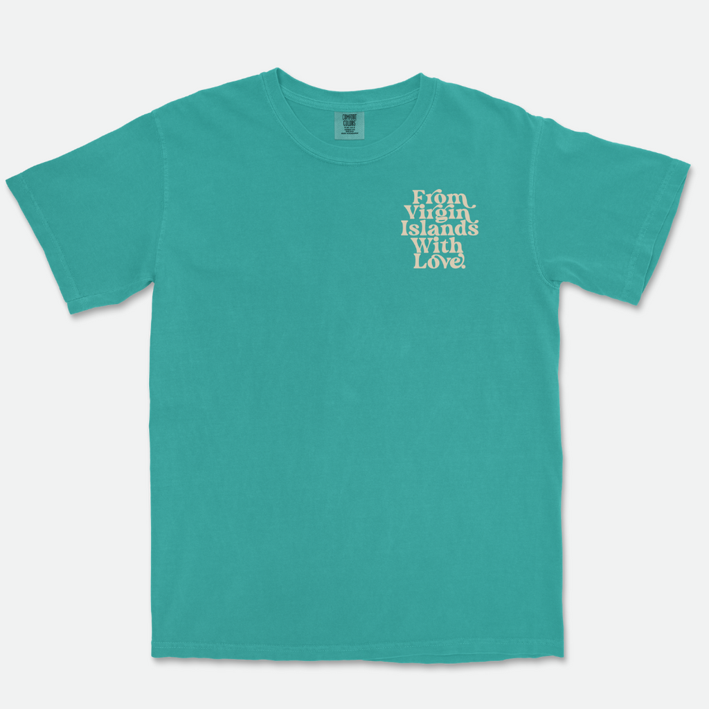 From Virgin Islands With Love T-Shirt (Beige Print)