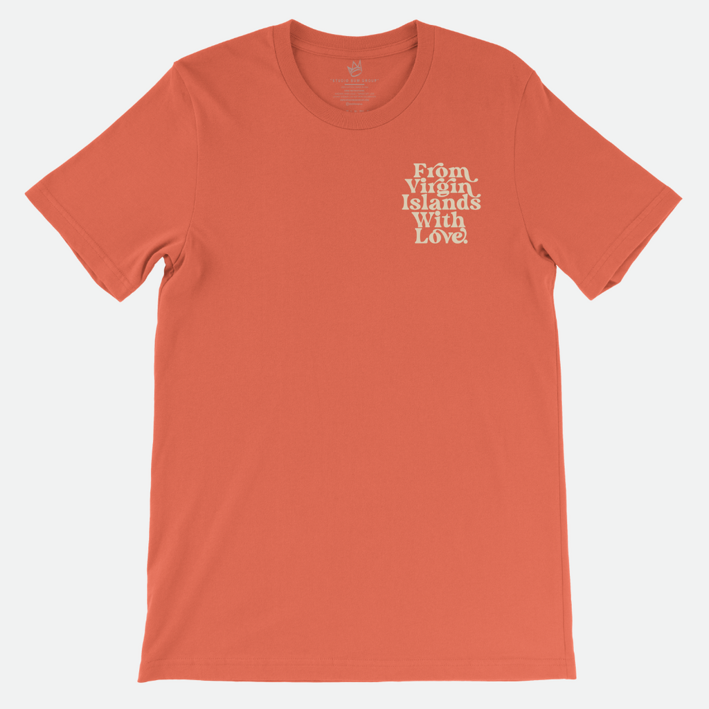 From Virgin Islands With Love T-Shirt (Beige Print)