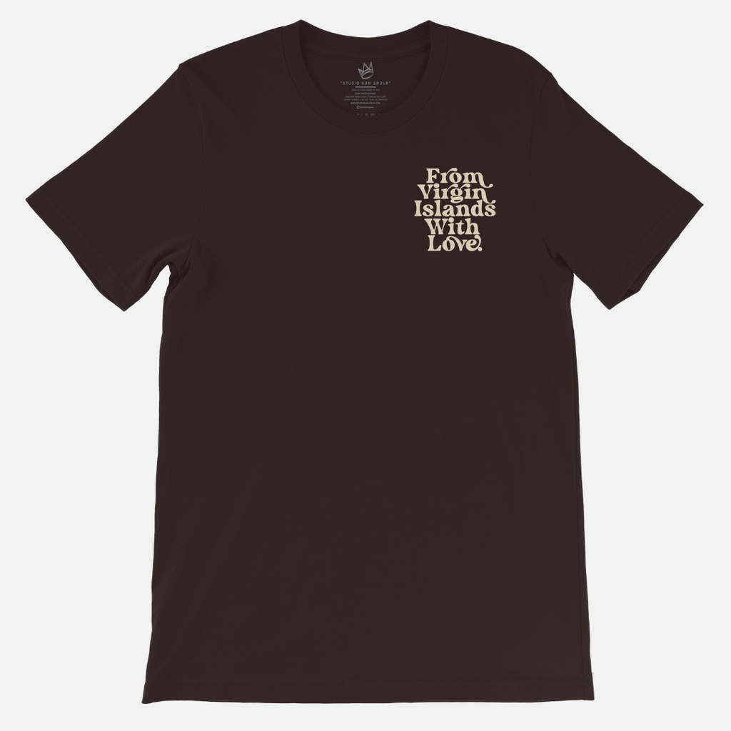 From Virgin Islands With Love T-Shirt (Beige Print)