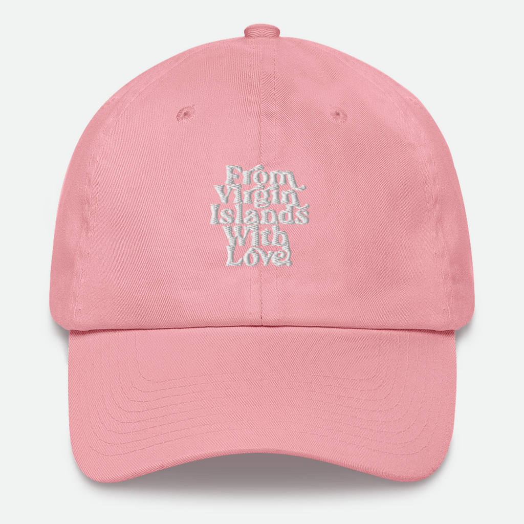 From Virgin Islands With Love (White Print) Dad hat