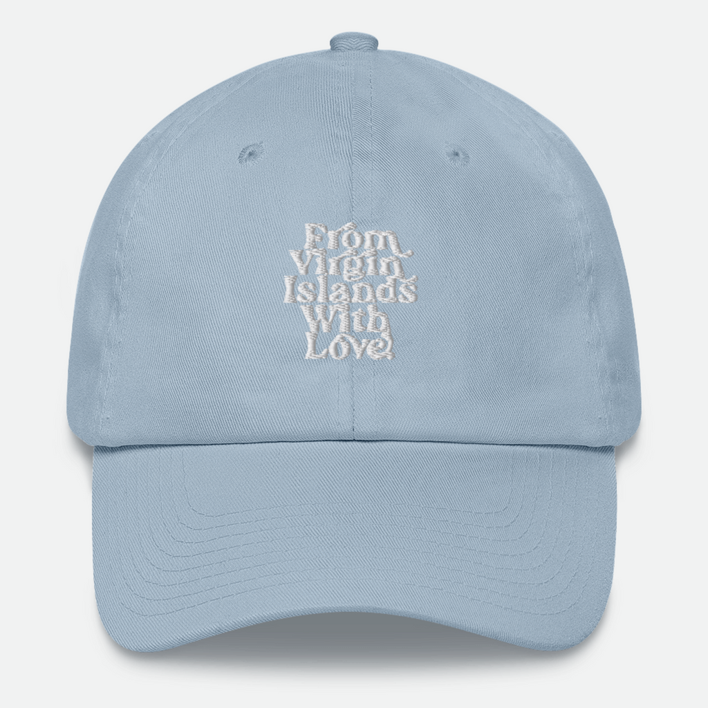 From Virgin Islands With Love (White Print) Dad hat