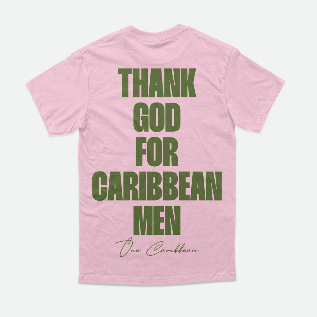 Thankful Tees: Island Blossom – Thank God for Caribbean Men By OCA
