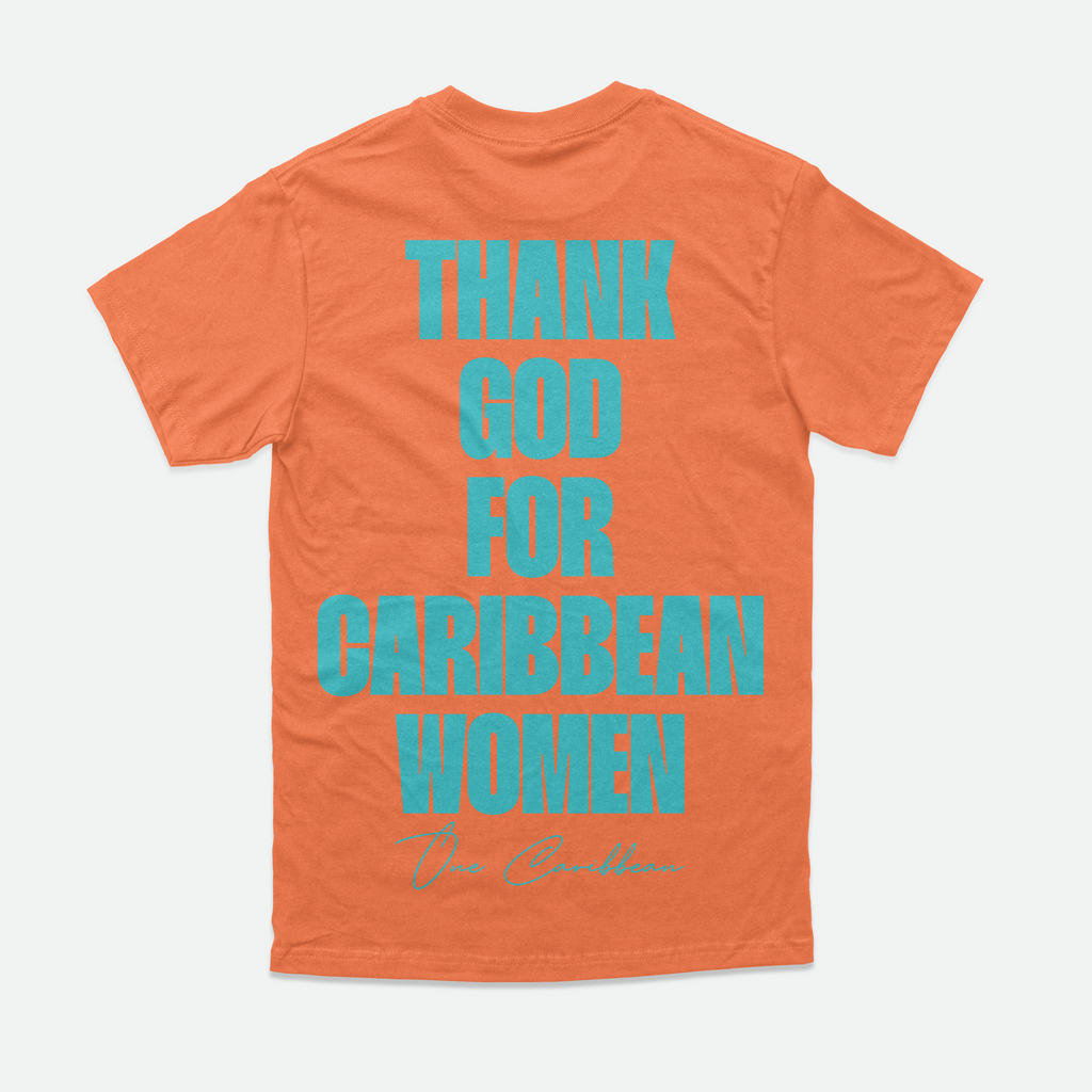 Thankful Tees: Coral Caribbean – Thank God for Caribbean Women By OCA