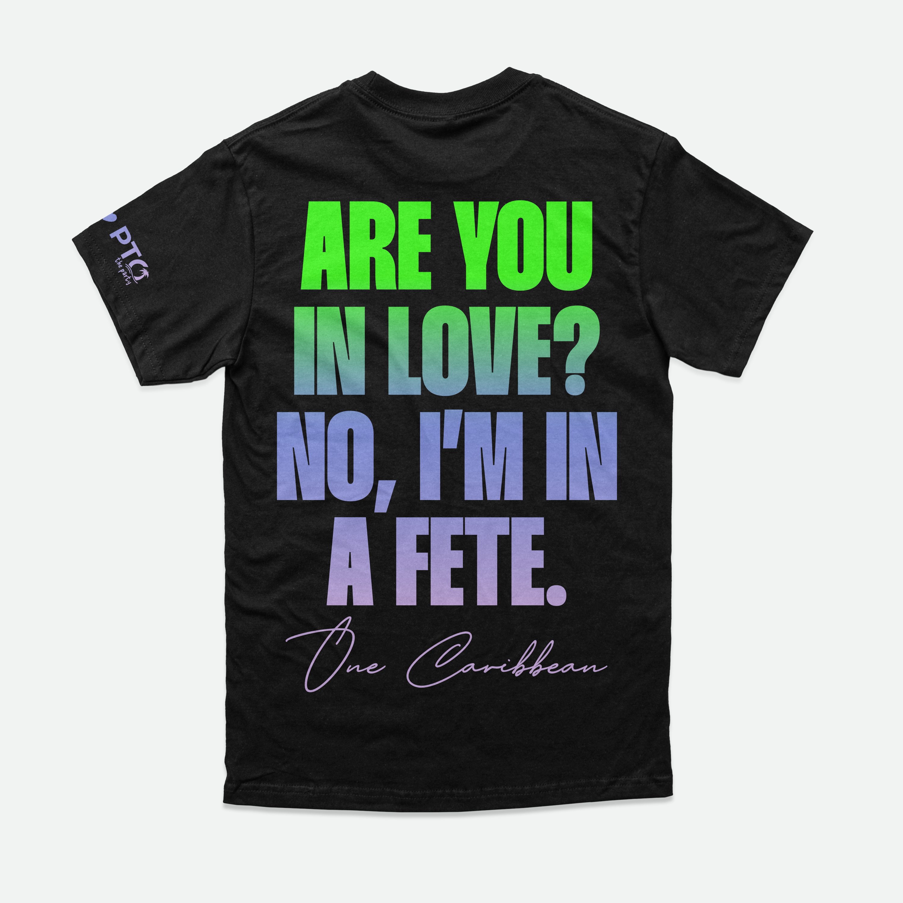 OCA X PTO "In A Fête" — Tee — Ivory & Periwinkle
