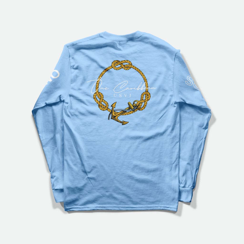 One Caribbean SPF 50+ Rash Guard (Azure Sky)