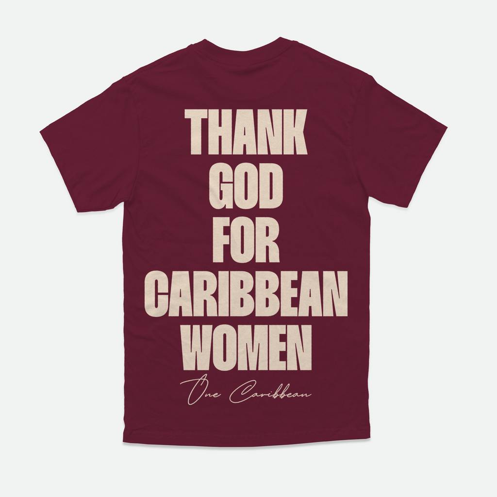 Thankful Tees: Thank God For Caribbean Women - Bacchanal Berry By NaShotta x OCA