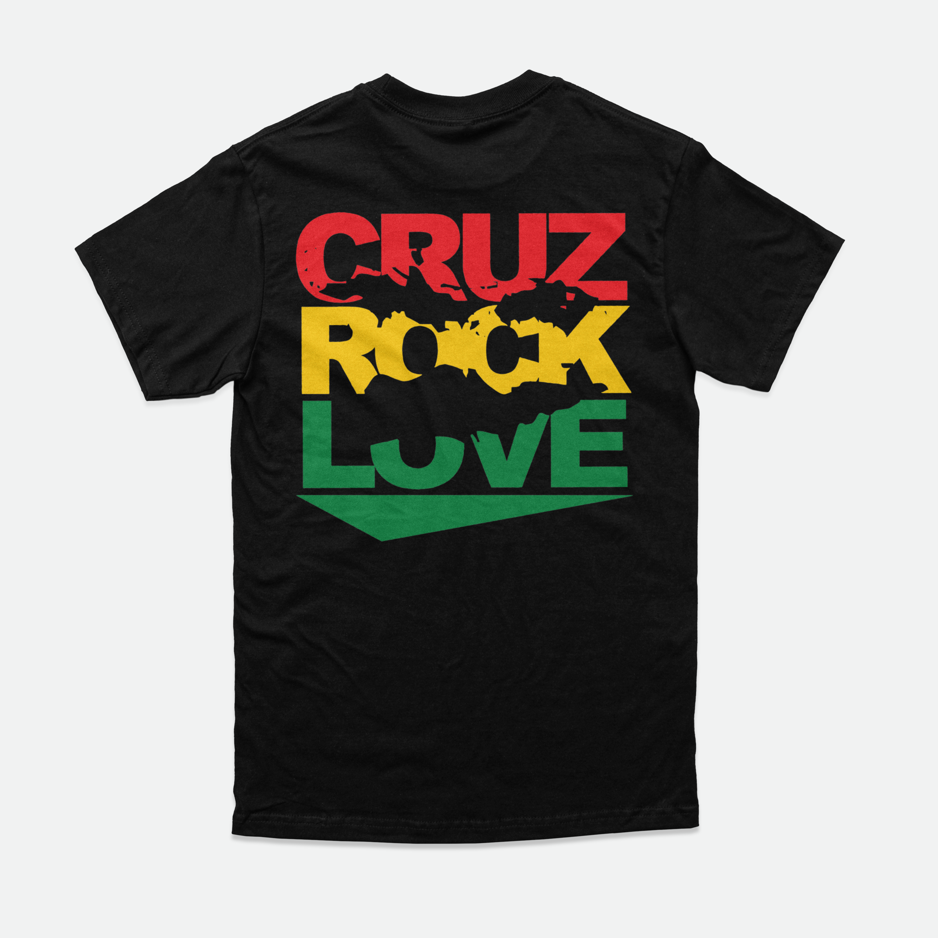 Cruz Rock Love Tee (Black) Red Gold Green