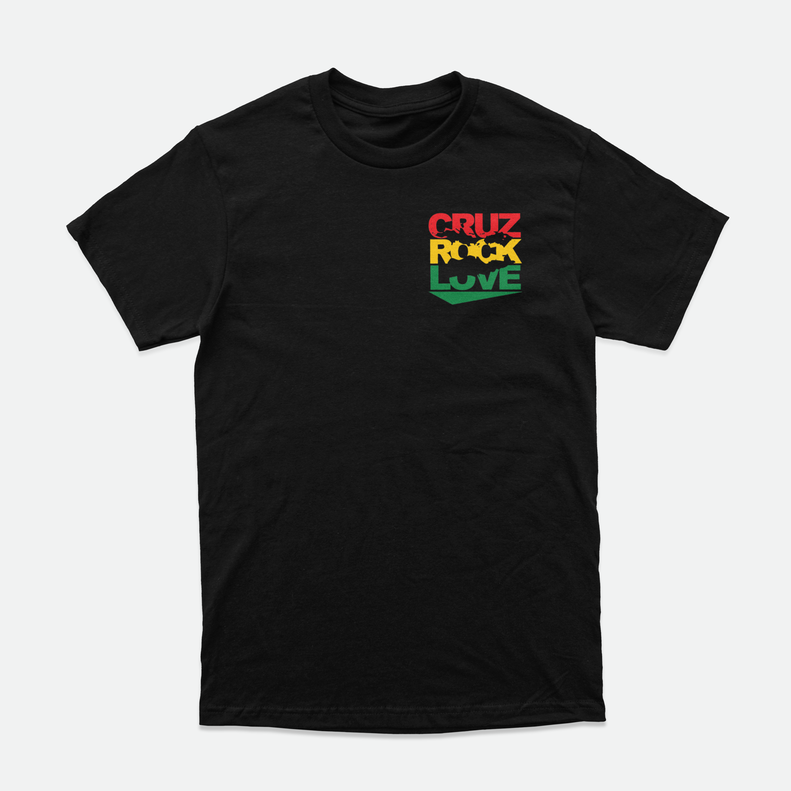 Cruz Rock Love Tee (Black) Red Gold Green