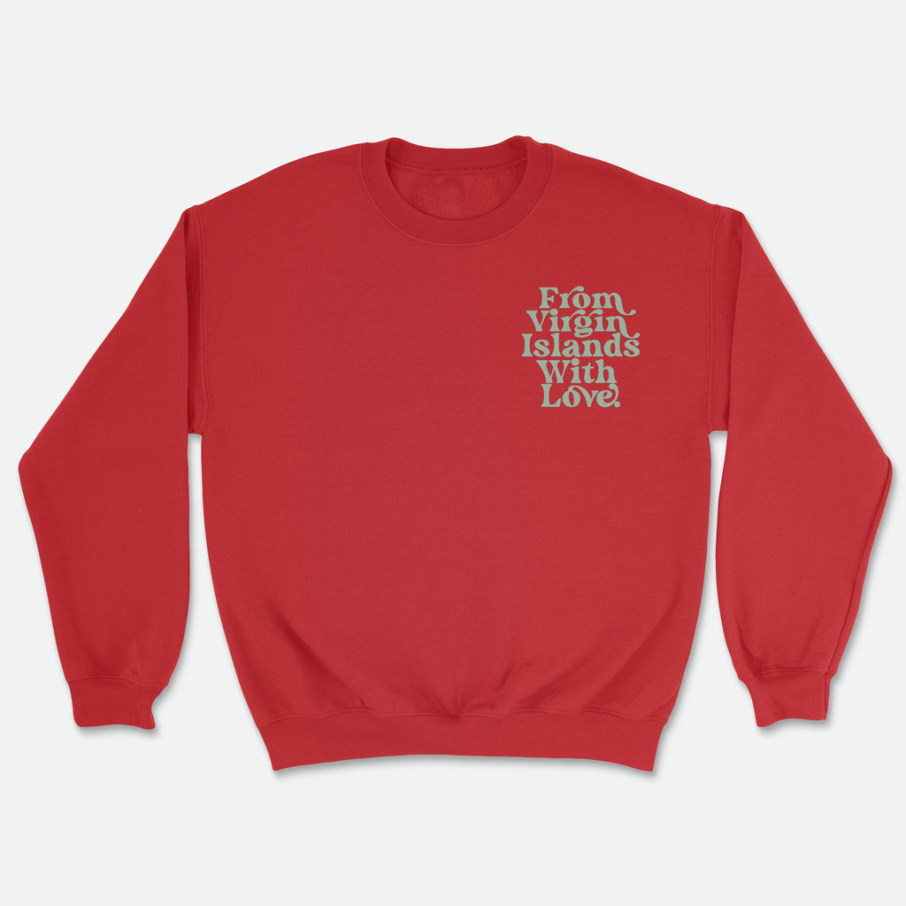 From Virgin Islands With Love Sweatshirt (Mint Print)