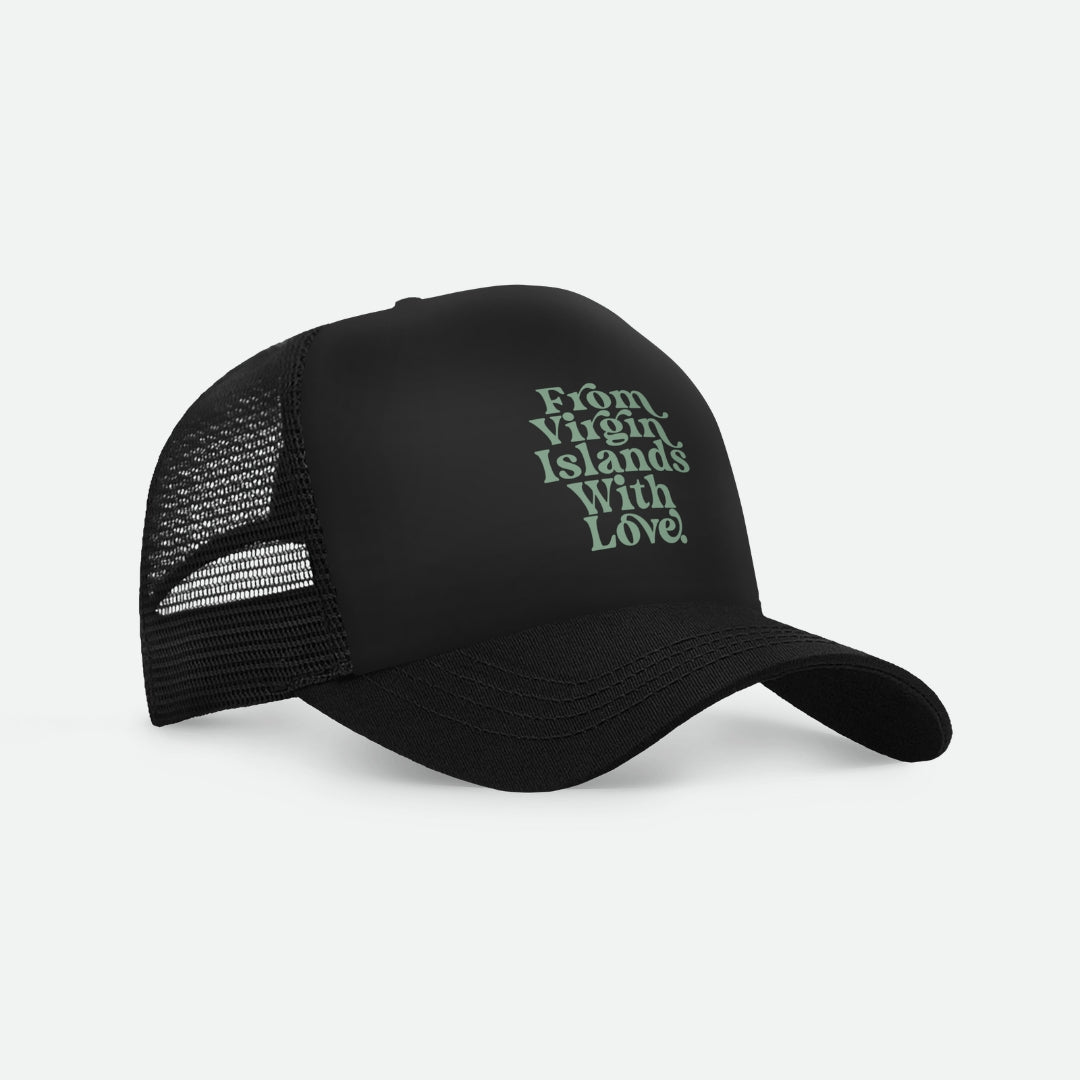 From Virgin Islands With Love Trucker Cap (Mint)