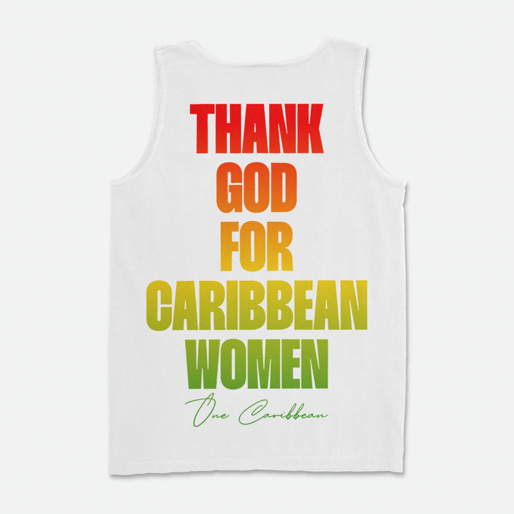 Thankful Tees: Thank God for Caribbean Women – Scotch Bonnet Tank By One Caribbean Apparel