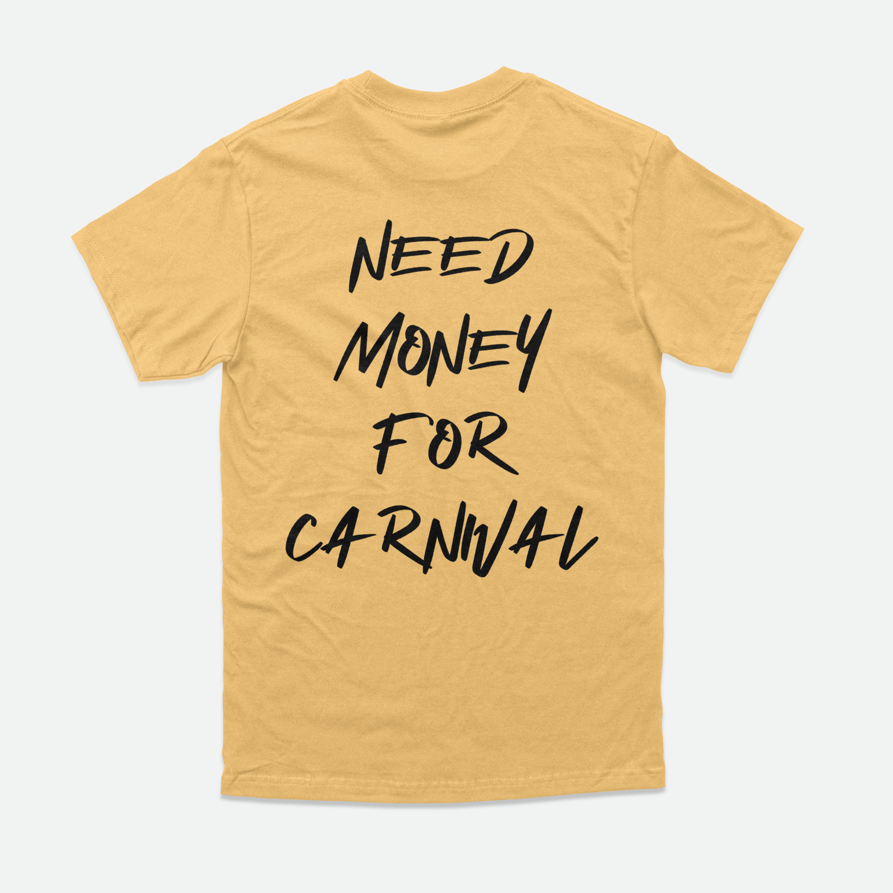 One Caribbean "Need Money For Carnival" Tee (Black Print)
