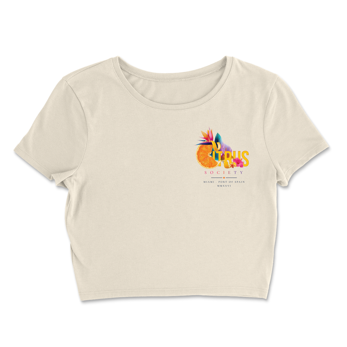 Radiance x One Caribbean - Citrus Society Crop Top