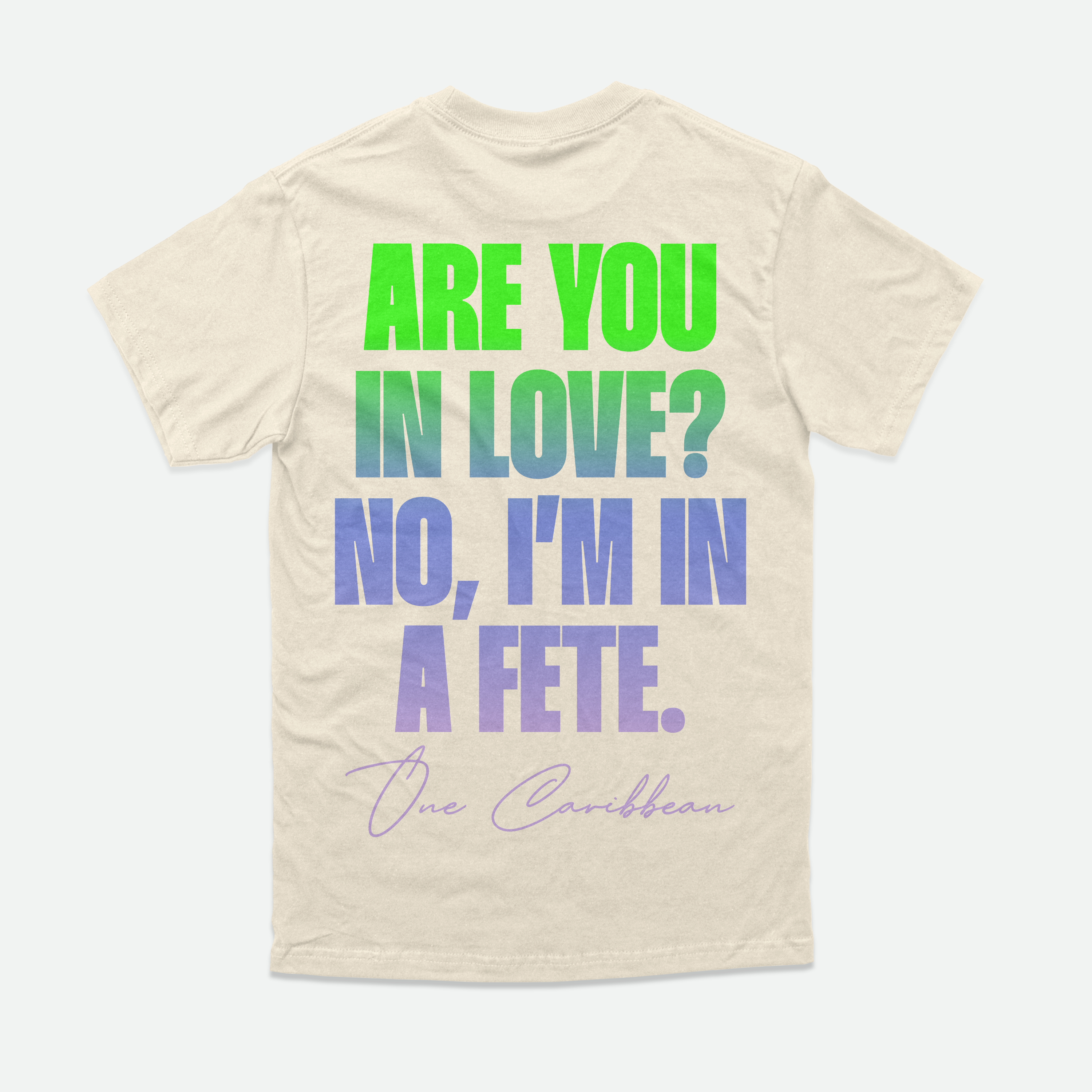 OCA X PTO "In A Fête" — Tee — Ivory & Periwinkle