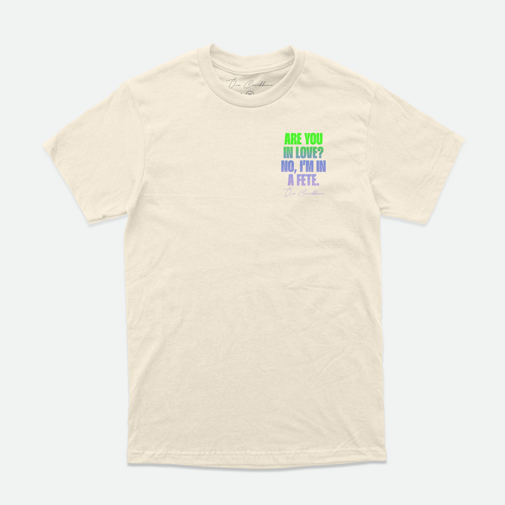 OCA X PTO "In A Fête" — Tee — Ivory & Periwinkle