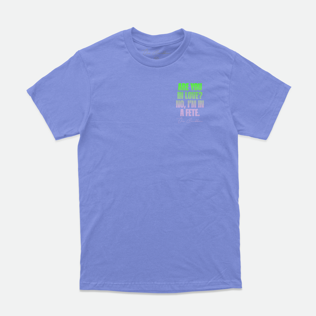 OCA X PTO "In A Fête" — Tee — Ivory & Periwinkle