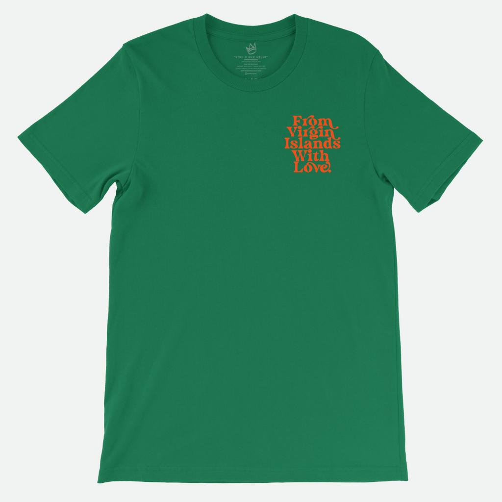 From Virgin Islands With Love T-Shirt (Orange Print)