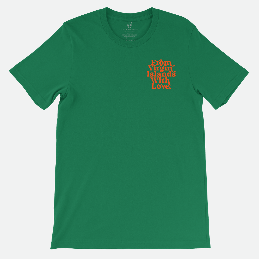 From Virgin Islands With Love T-Shirt (Orange Print)
