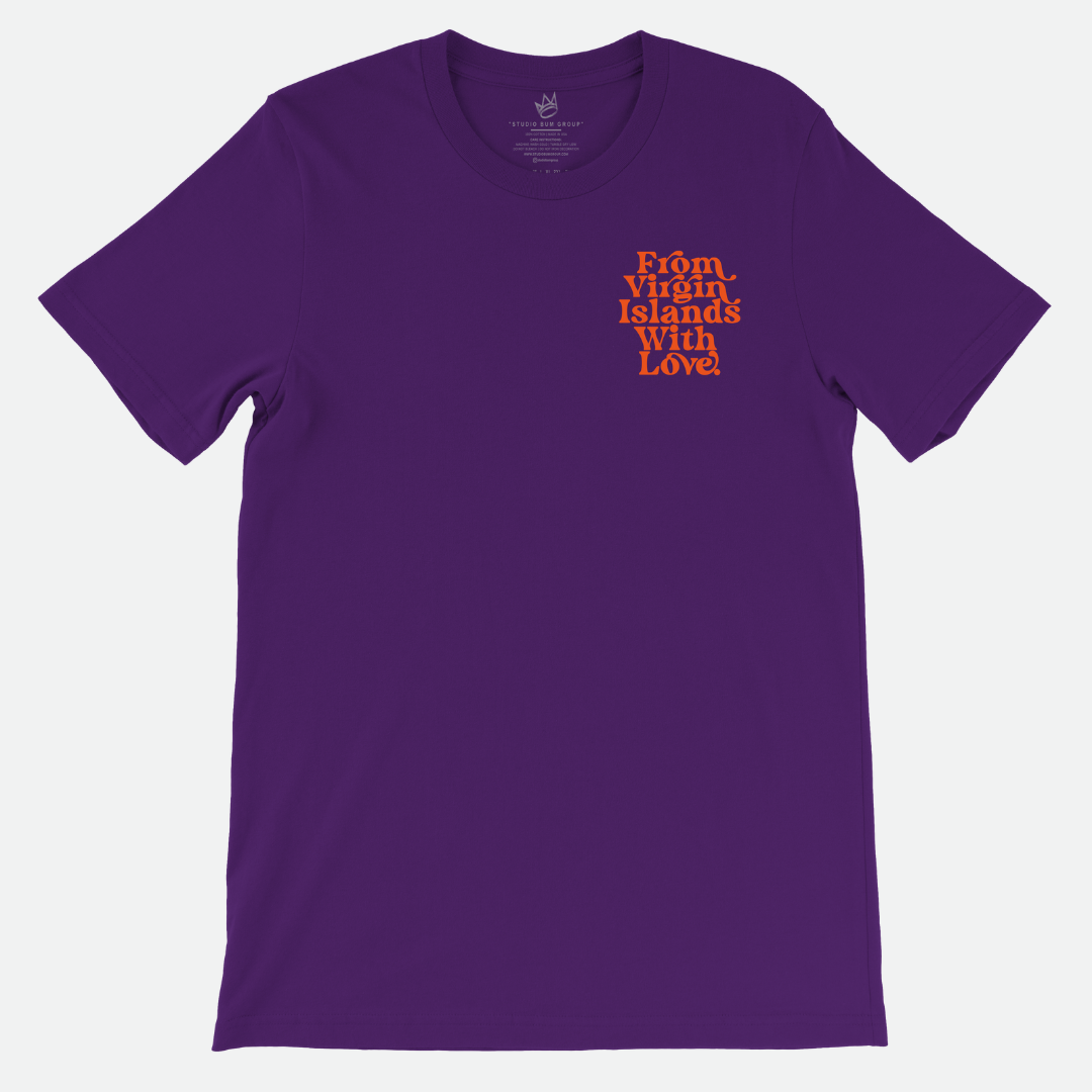 From Virgin Islands With Love T-Shirt (Orange Print)