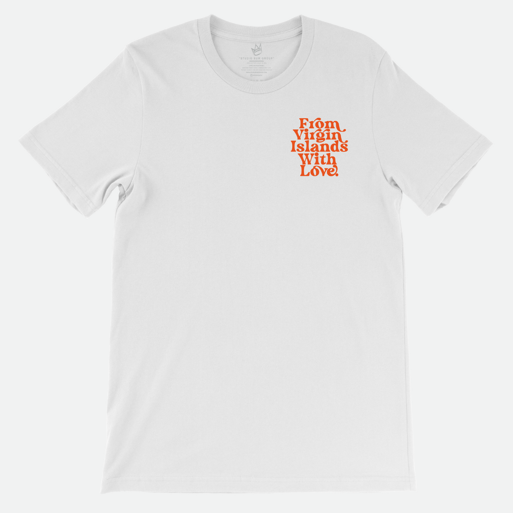 From Virgin Islands With Love T-Shirt (Orange Print)