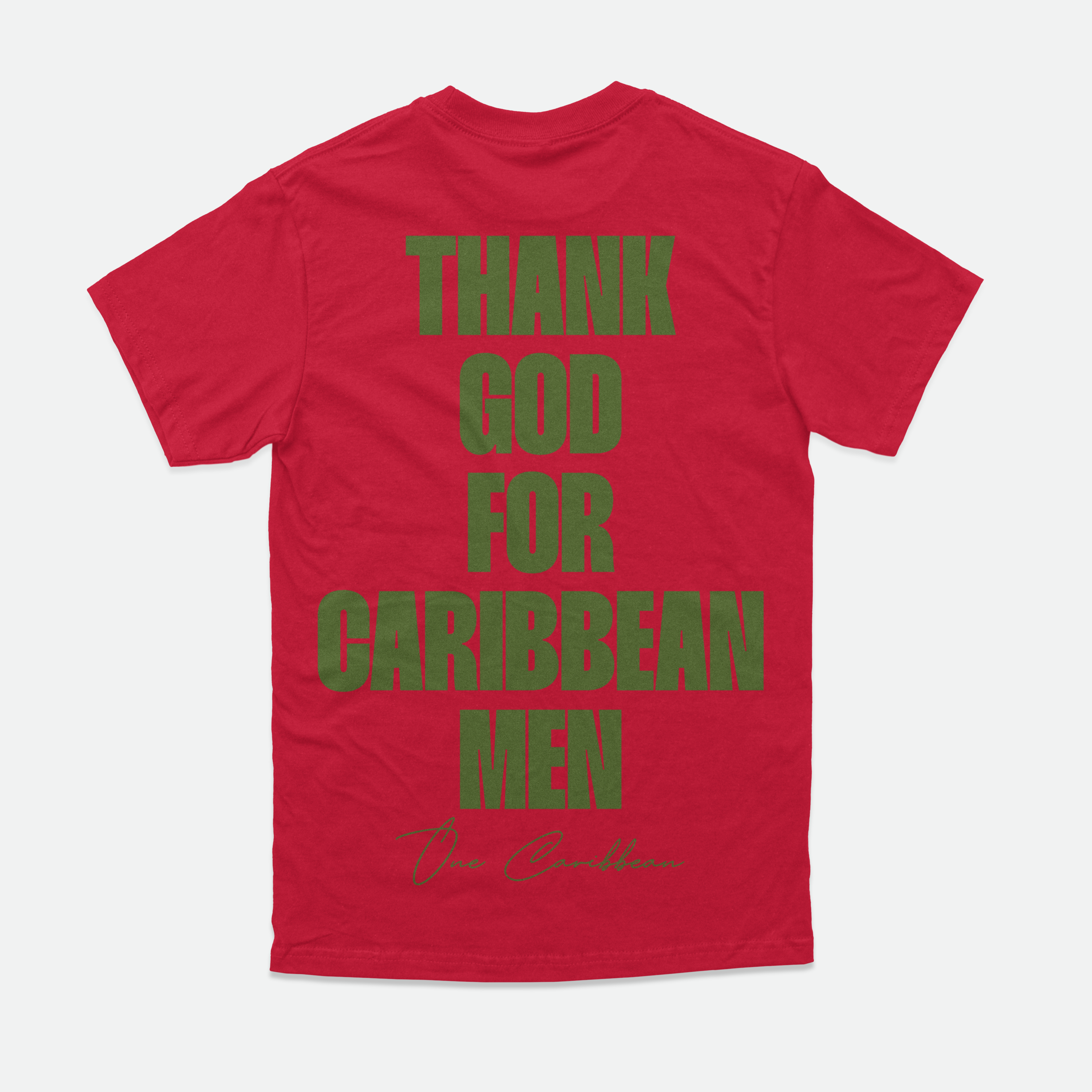 Thankful Tees: Muted Carnival – Thank God for Caribbean Men By OCA