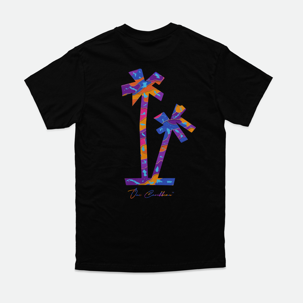 Stink + Dutty x One Caribbean Apparel – Camo Palms Tee