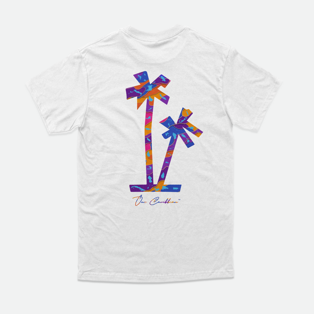 Stink + Dutty x One Caribbean Apparel – Camo Palms Tee