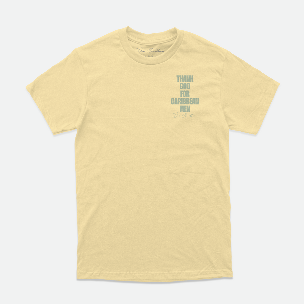 Thank God For Caribbean Men — Tee — SS 26 Butter & Lapis