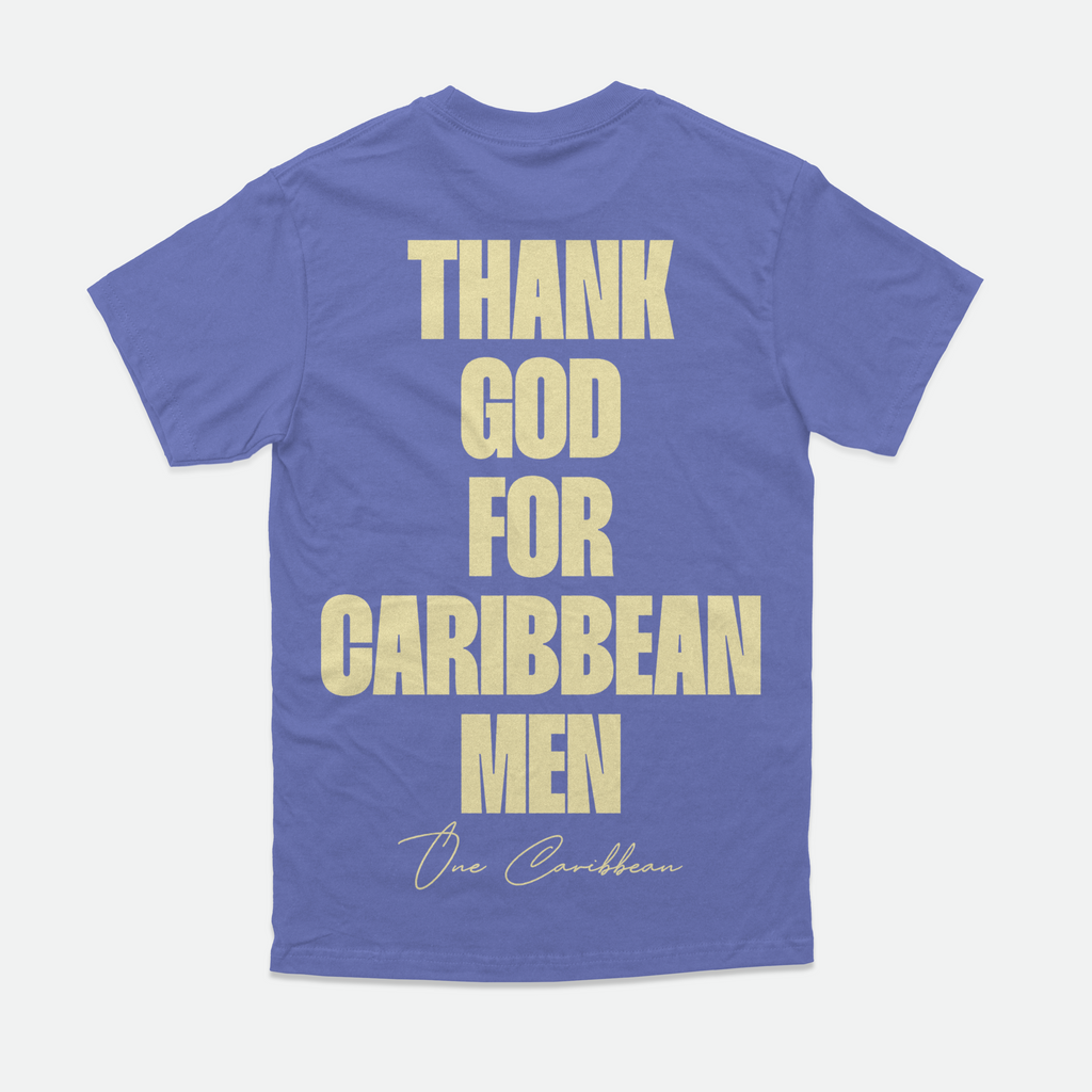 Thank God For Caribbean Men — Tee — SS 26 Butter & Lapis