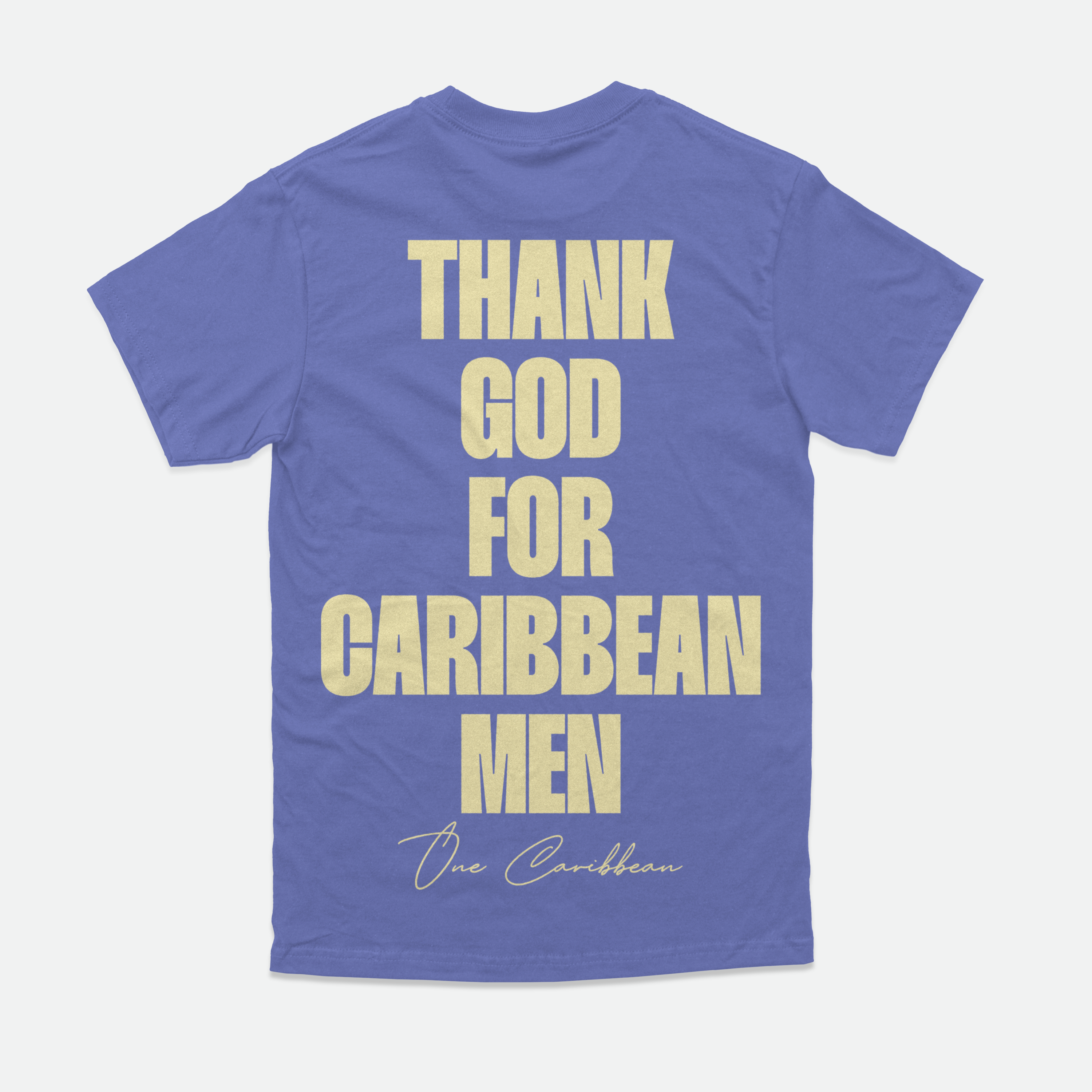 Thank God For Caribbean Men — Tee — SS 26 Butter & Lapis