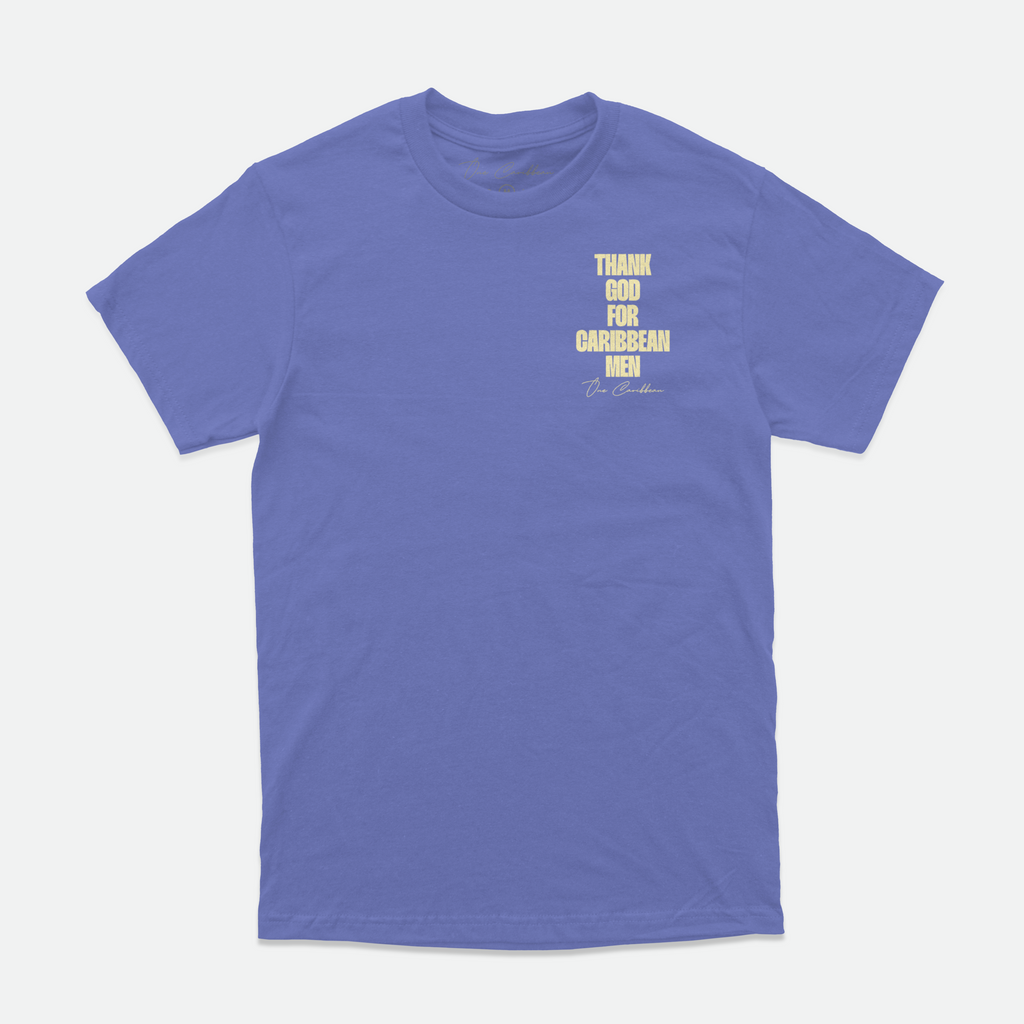 Thank God For Caribbean Men — Tee — SS 26 Butter & Lapis