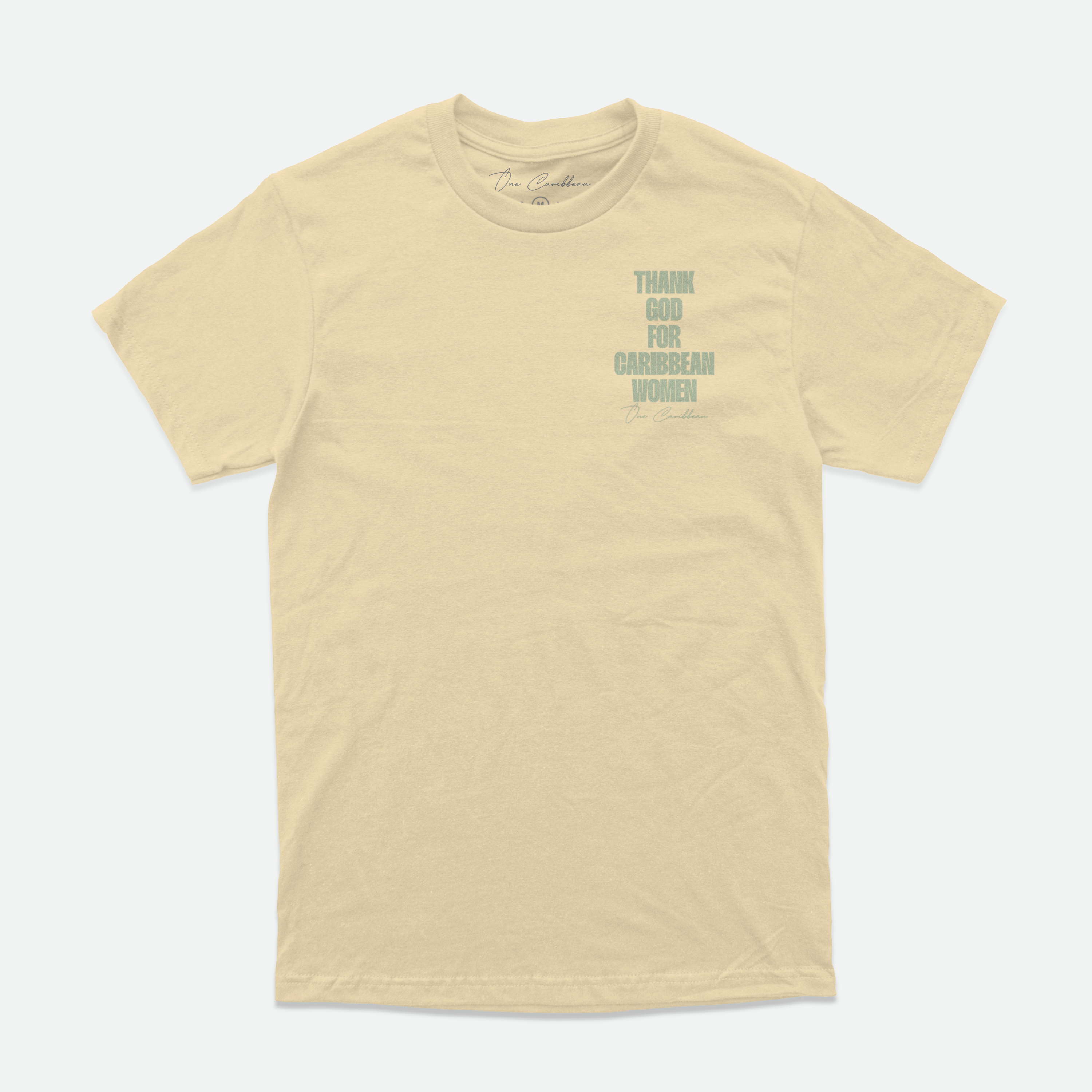 Thank God For Caribbean Women — Tee — SS 26 Butter & Lapis