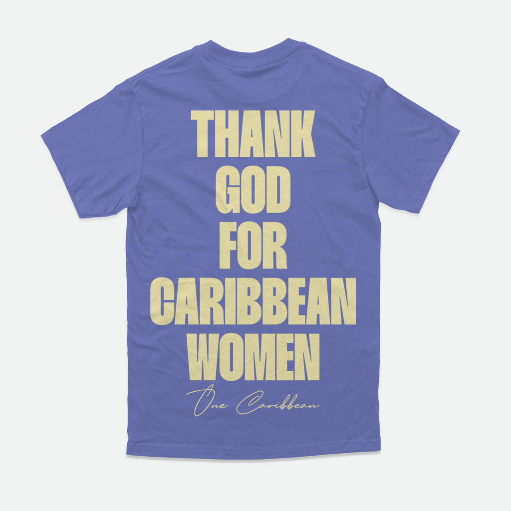 Thank God For Caribbean Women — Tee — SS 26 Butter & Lapis