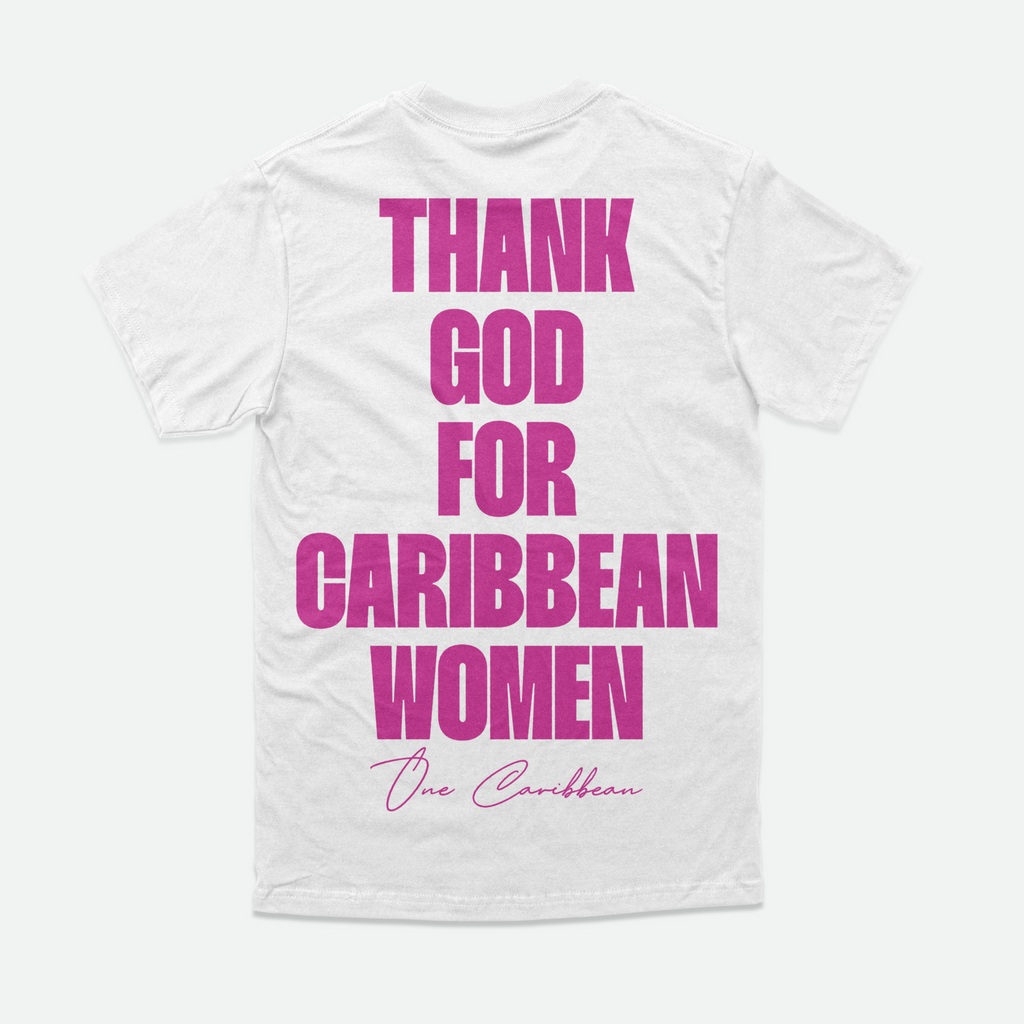 THANKFUL TEES: CARIBBEAN POSH – LIMITED EDITION THANK GOD FOR CARIBBEAN WOMEN BY OCA (POSH PEARL)