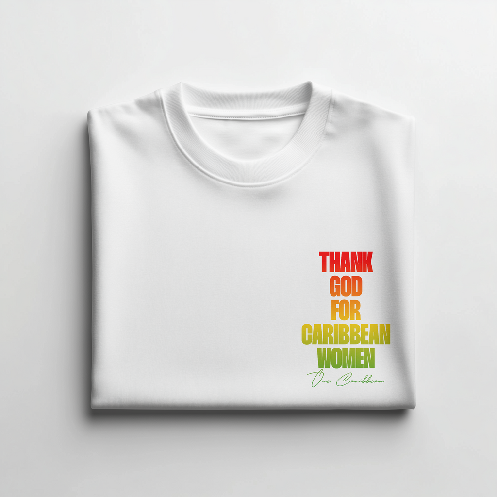 Thank God for Caribbean Women — Tee — Scotch Bonnet