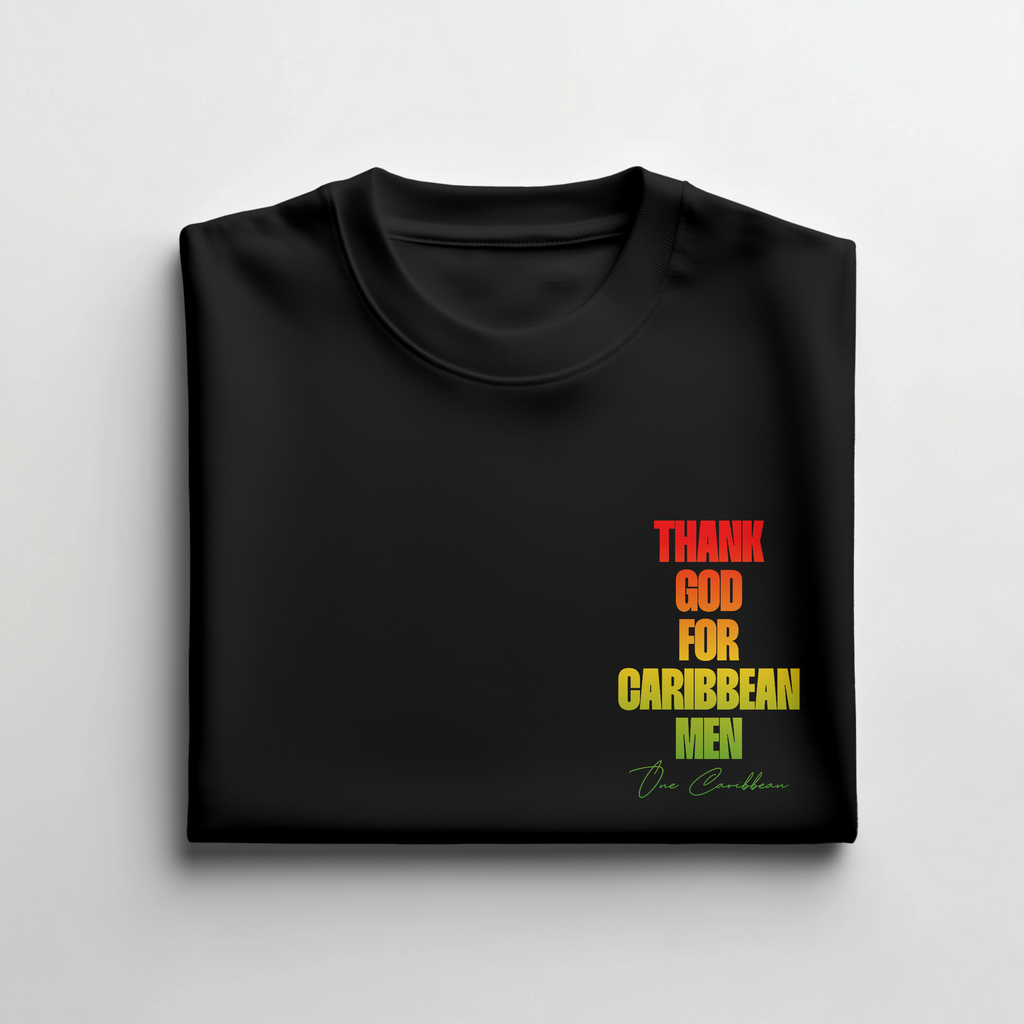 Thank God for Caribbean Men — Tee — Scotch Bonnet