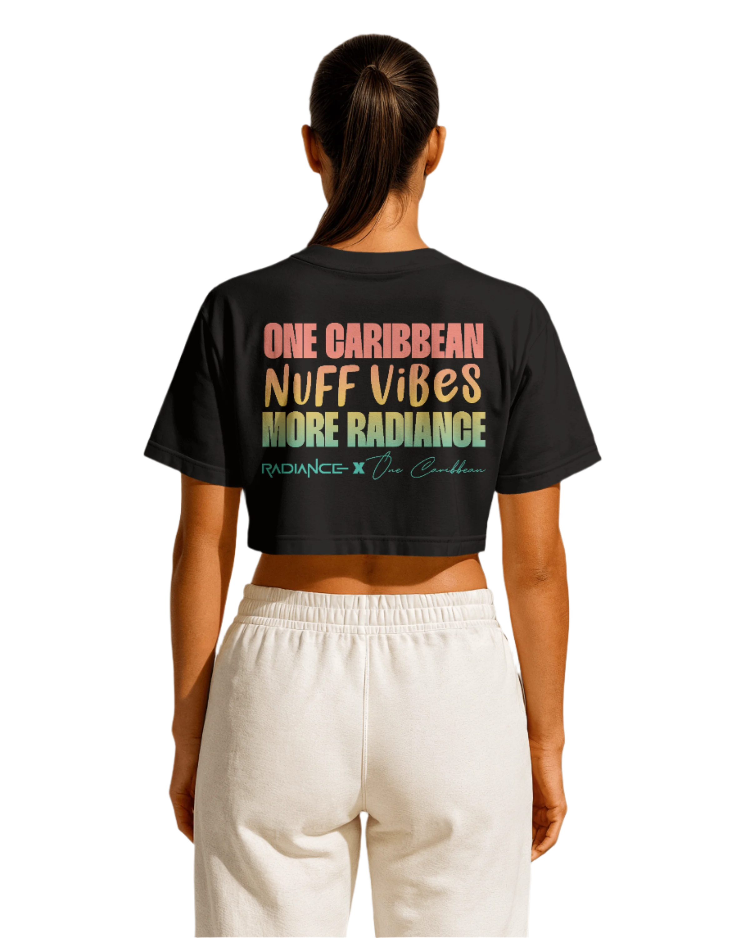 Radiance x One Caribbean Apparel – Be Radiant Crop Top (Multiple Colors)