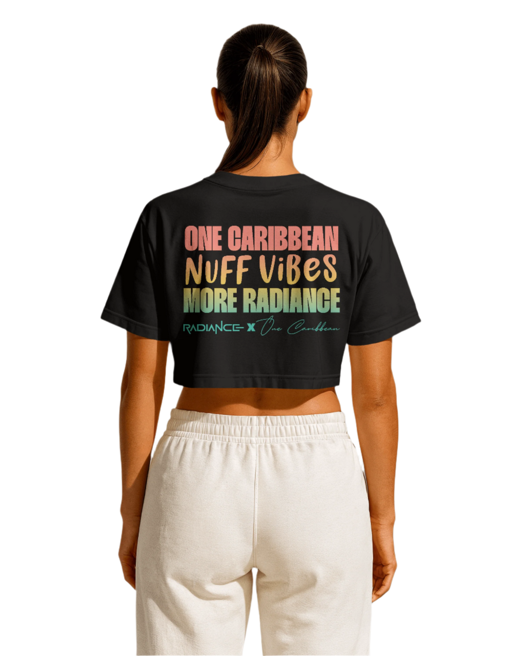 Radiance x One Caribbean Apparel – Be Radiant Crop Top (Multiple Colors)