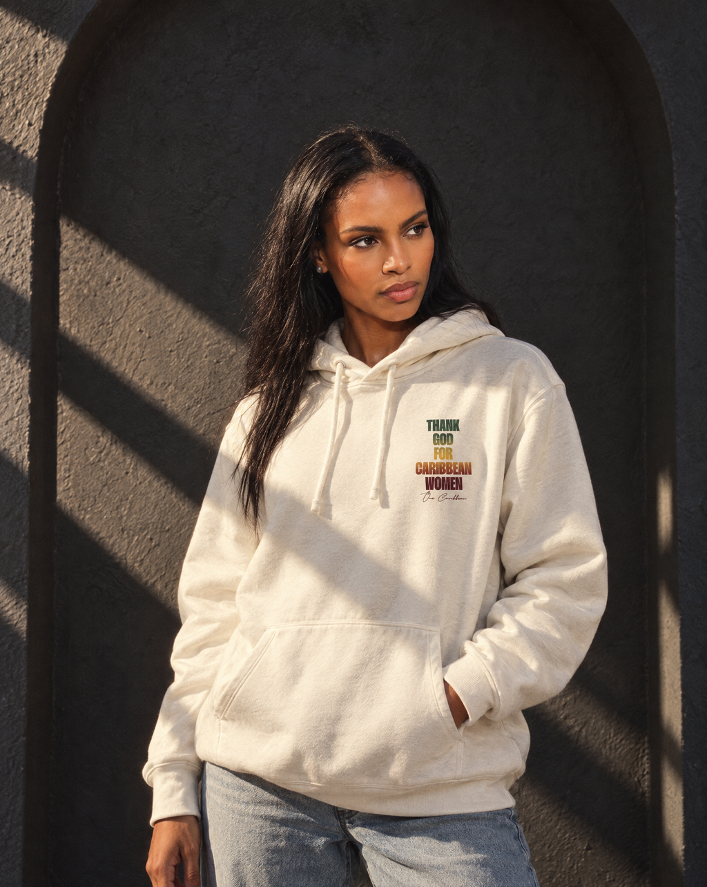 TGFCW Hoodie front, editorial lookbook