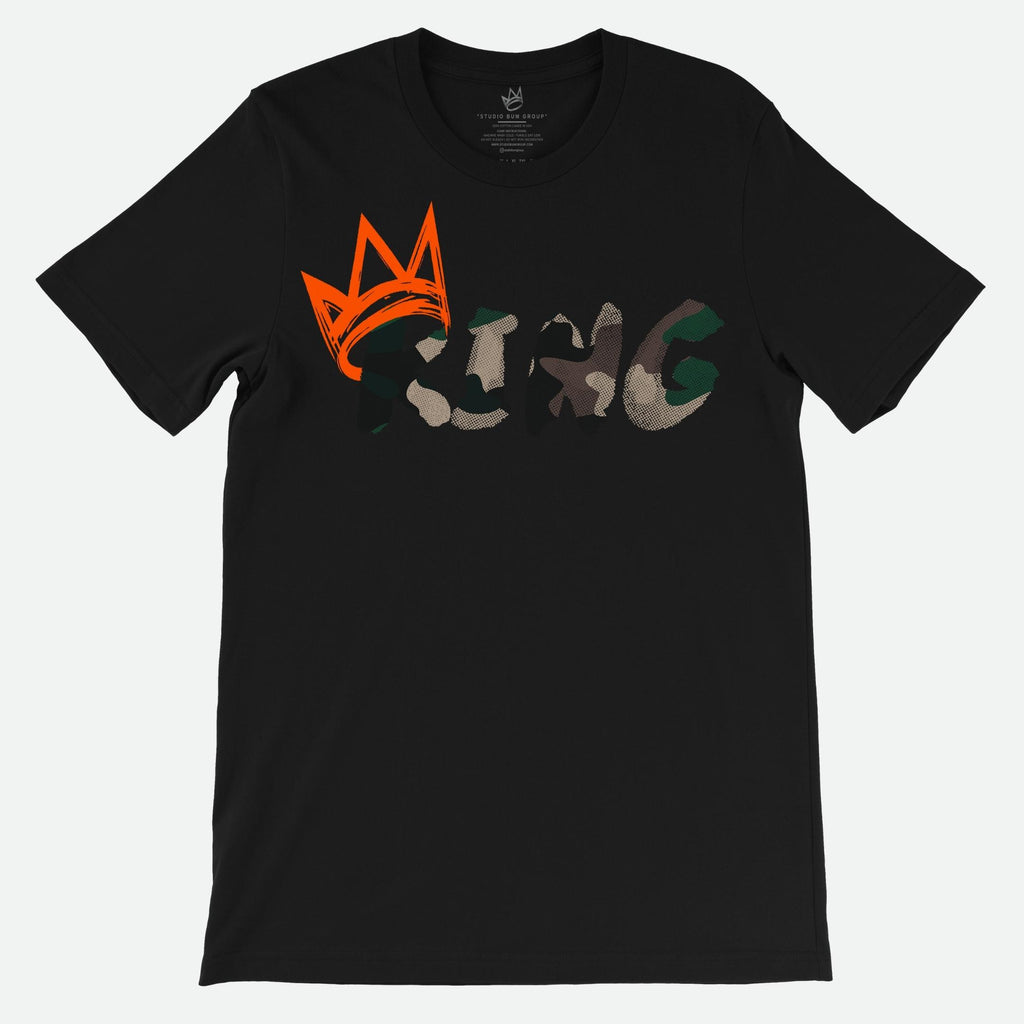 King T-Shirt Camouflage Print