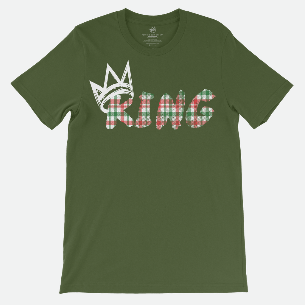 King White Madras Short Sleeve T-Shirt