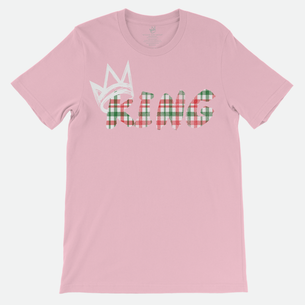 King White Madras Short Sleeve T-Shirt