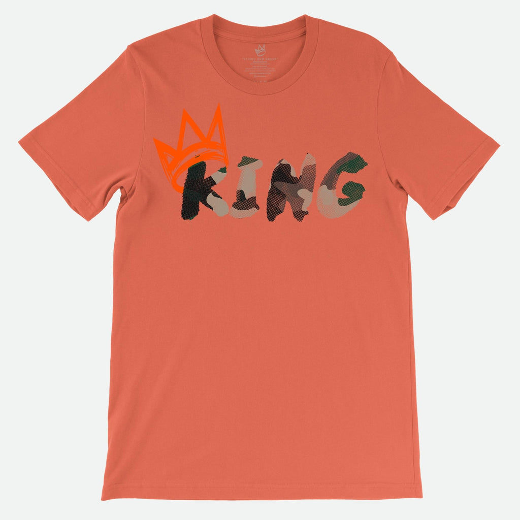 King T-Shirt Camouflage Print