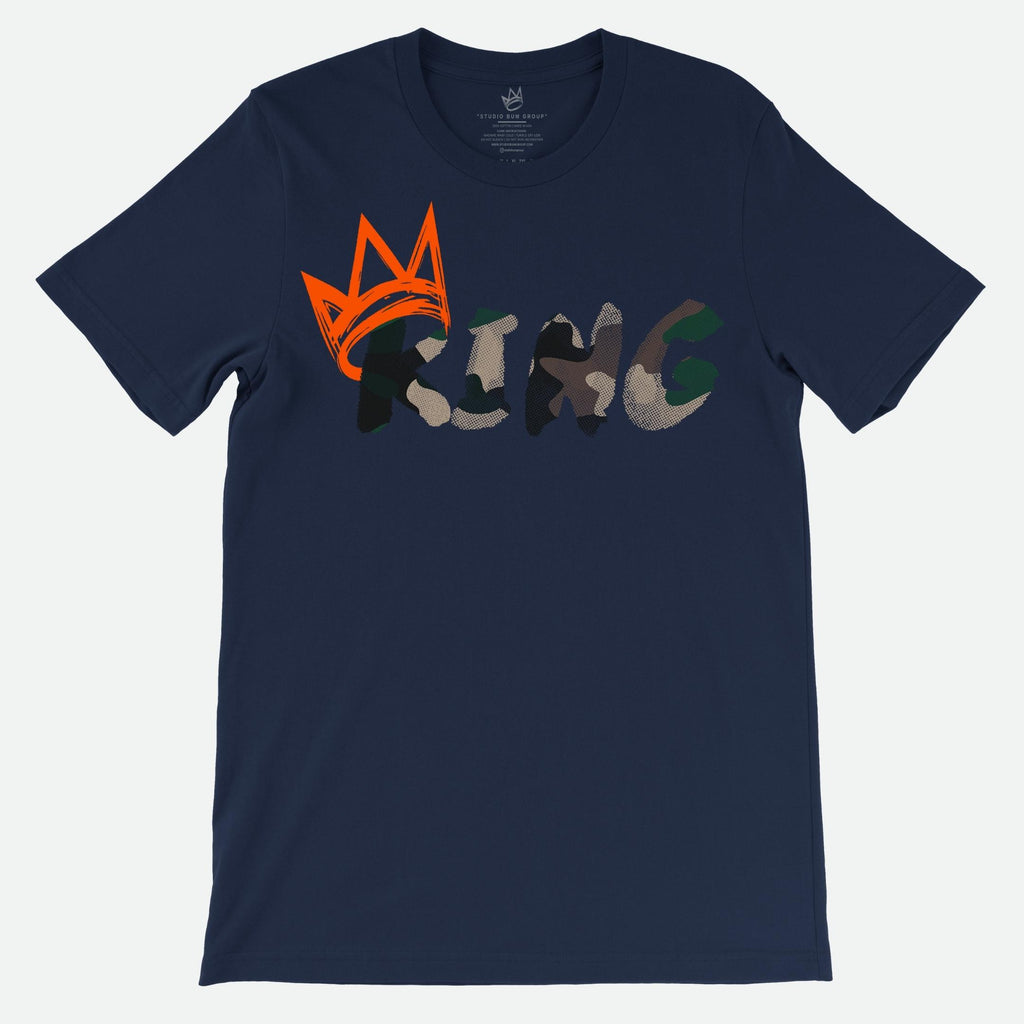 King T-Shirt Camouflage Print