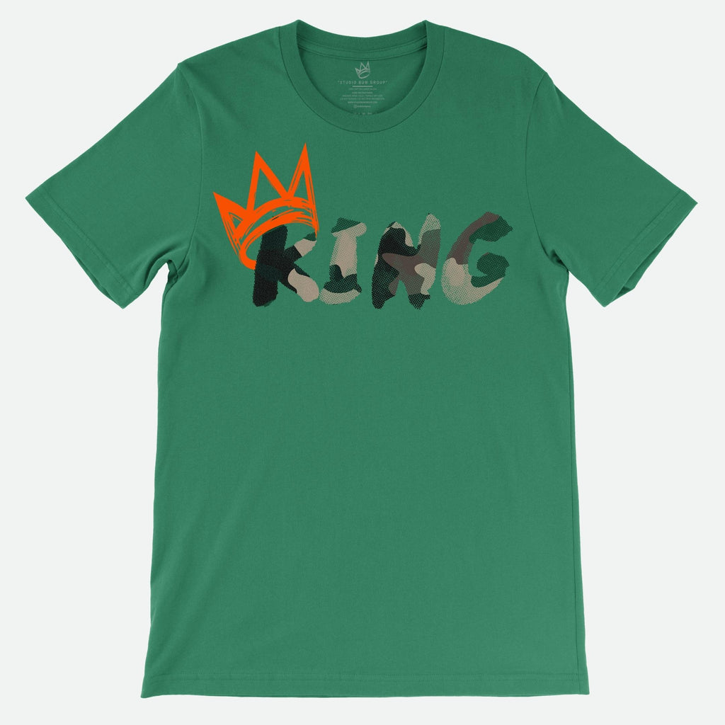 King T-Shirt Camouflage Print